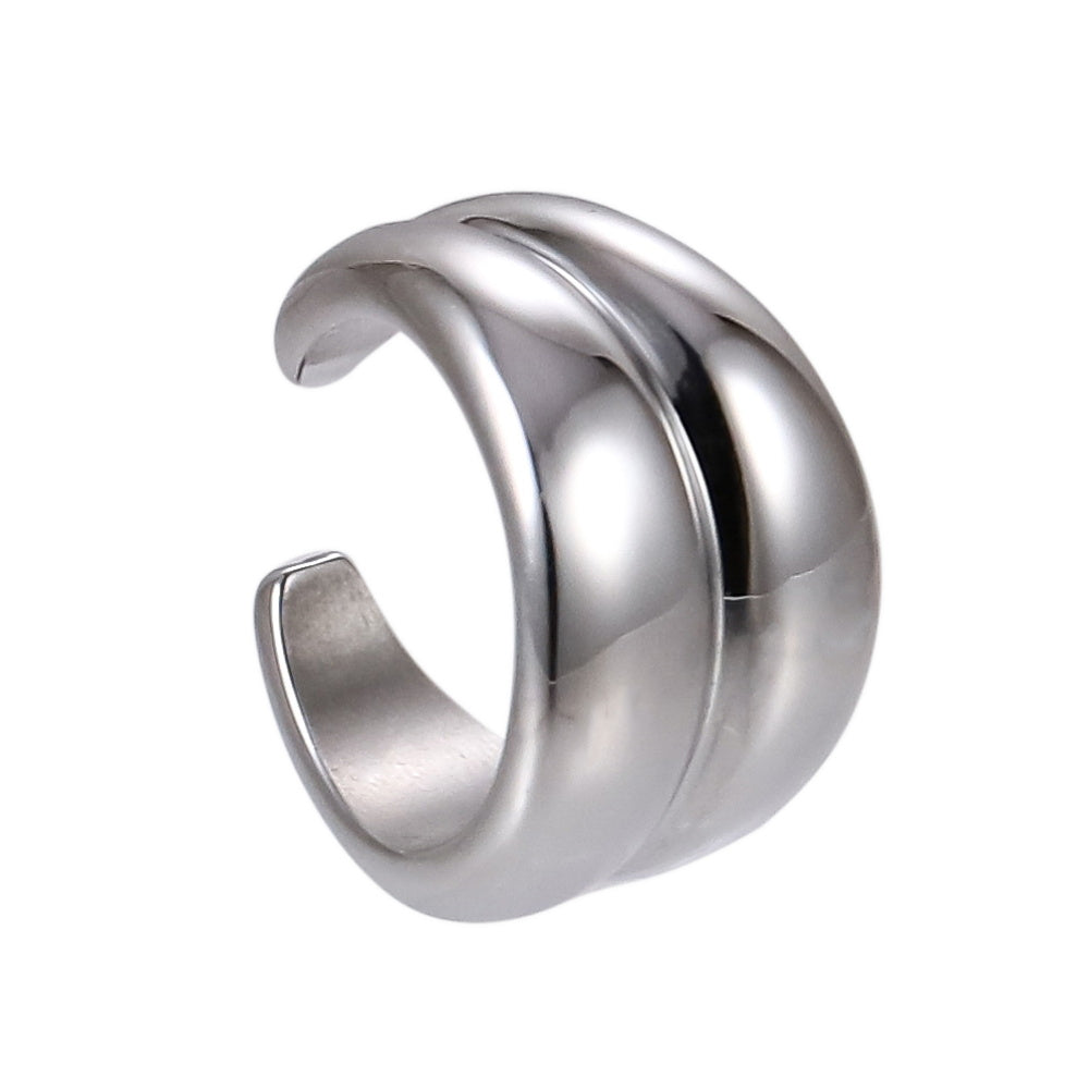 ESS859 STAINLESS STEEL EAR CUFF (BY PIECE)