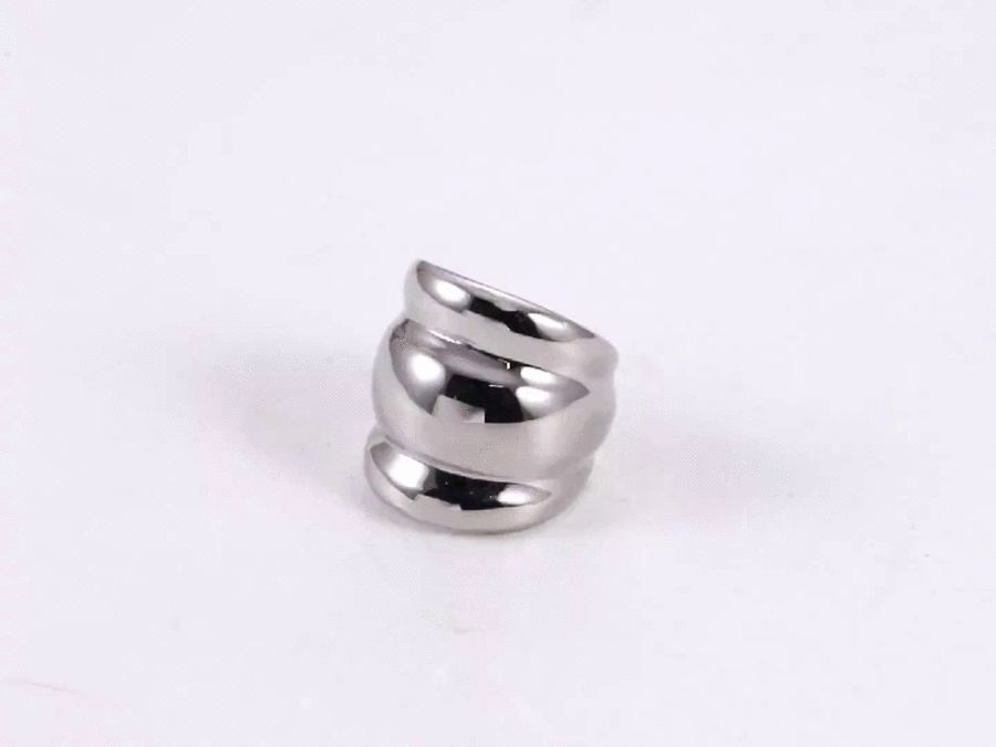 ESS862 STAINLESS STEEL EAR CUFF (BY PIECE)