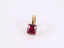 ESS863 STAINLESS STEEL EAR CUFF WITH SQUARE CZ (BY PIECE)