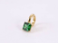 ESS863 STAINLESS STEEL EAR CUFF WITH SQUARE CZ (BY PIECE)