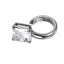 AAB Co stainless steel ear cuff with square crystal CZ, no piercing earring