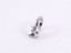 ESS863 STAINLESS STEEL EAR CUFF WITH SQUARE CZ (BY PIECE)