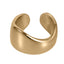 AAB Co stainless steel minimalist ear cuff in 14K gold finish, no piercing earring