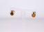 ESS871 STAINLESS STEEL DROP SHAPE EARRING WITH NATURAL STONE