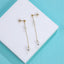ESS878 STAINLESS STEEL EARRING WITH ROUND SHELL PEARL