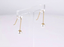 ESS879 STAINLESS STEEL HOOK EARRING WITH ROUND SHELL PEARL