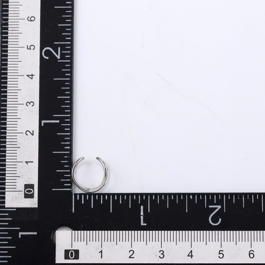 ESS884 STAINLESS STEEL EAR CUFF WITH C SHAPE DESIGN (By Piece)