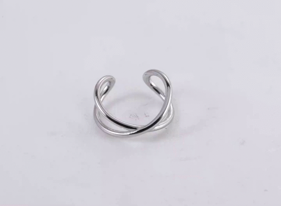 ESS884 STAINLESS STEEL EAR CUFF WITH C SHAPE DESIGN (By Piece)