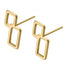ESS885 STAINLESS STEEL EARRING WITH GEOMETRIC DESIGN