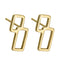 ESS885 STAINLESS STEEL EARRING WITH GEOMETRIC DESIGN