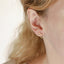 ESS885 STAINLESS STEEL EARRING WITH GEOMETRIC DESIGN