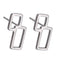 ESS885 STAINLESS STEEL EARRING WITH GEOMETRIC DESIGN