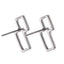 ESS885 STAINLESS STEEL EARRING WITH GEOMETRIC DESIGN