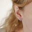 ESS885 STAINLESS STEEL EARRING WITH GEOMETRIC DESIGN