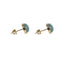 ESS888 STAINLESS STEEL EAR STUD WITH STONE