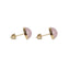 ESS888 STAINLESS STEEL EAR STUD WITH STONE