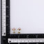 ESS888 STAINLESS STEEL EAR STUD WITH STONE