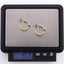 ESS889 STAINLESS STEEL TWIST EARRING WITH STONE