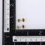 ESS898 STAINLESS STEEL HEART EAR STUD WITH NATURAL STONE