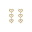 ESS900 STAINLESS STEEL EAR STUD WITH HEART DESIGN
