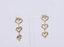 ESS900 STAINLESS STEEL EAR STUD WITH HEART DESIGN