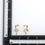 ESS901 STAINLESS STEEL SNAKE EARRING WITH CZ