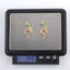 ESS901 STAINLESS STEEL SNAKE EARRING WITH CZ
