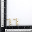ESS902 STAINLESS STEEL BAR EAR STUD WITH SHELL PEARL