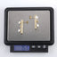 ESS902 STAINLESS STEEL BAR EAR STUD WITH SHELL PEARL
