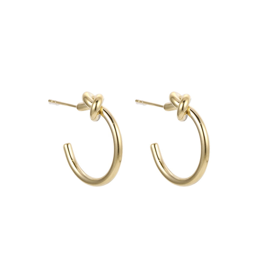 ESS903 STAINLESS STEEL EARRING WITH KNOT DESIGN