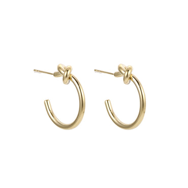 ESS903 STAINLESS STEEL EARRING WITH KNOT DESIGN