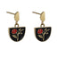 ESS911 STAINLESS STEEL EPOXY EARRING WITH ROSE