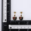 ESS911 STAINLESS STEEL EPOXY EARRING WITH ROSE