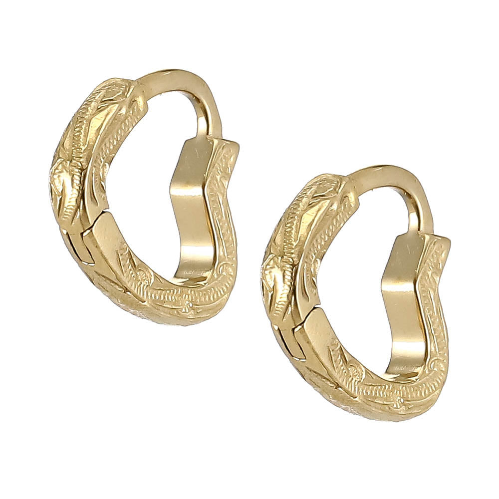 stainless steel earring, heart design, summer vacation