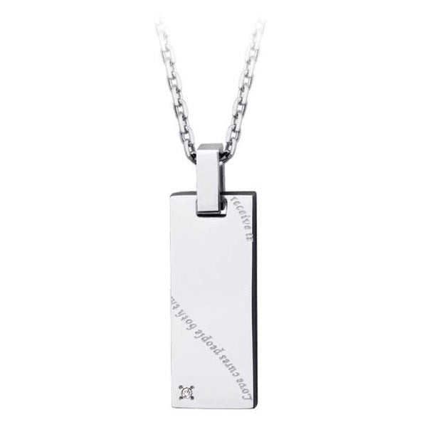 GPSS505 STAINLESS STEEL PENDANT

Love cures people both the ones who give it and who receive it AAB CO..