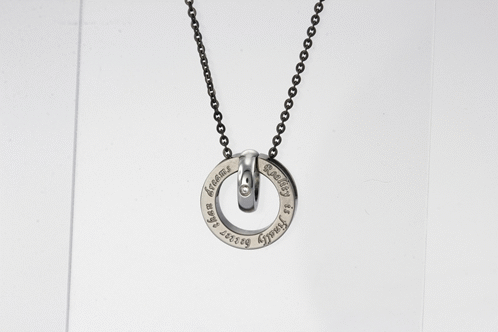 GPSS636 STAINLESS STEEL PENDANT Reality is finally better than dreams AAB CO..