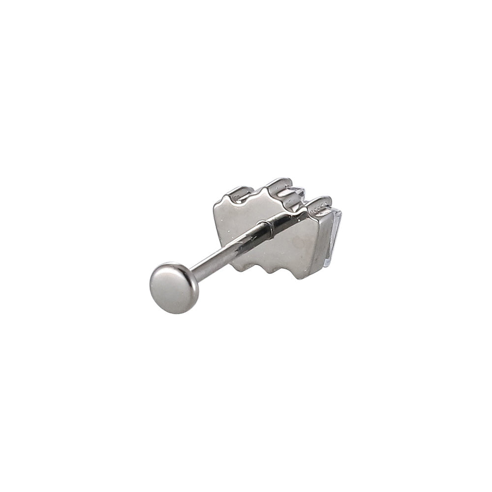 ACLB10 TITANIUM CLIP LABRET FOR UPPER EAR PIERCING AAB CO..