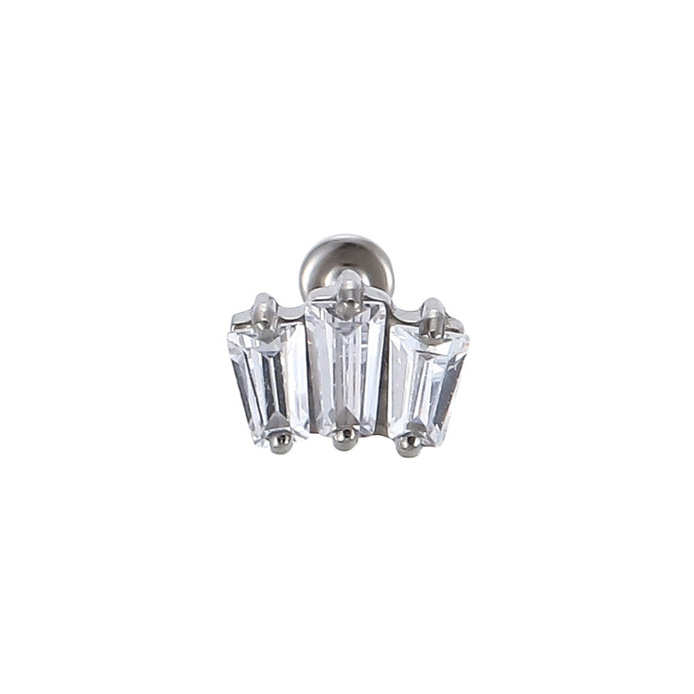 ACLB10 TITANIUM CLIP LABRET FOR UPPER EAR PIERCING AAB CO..