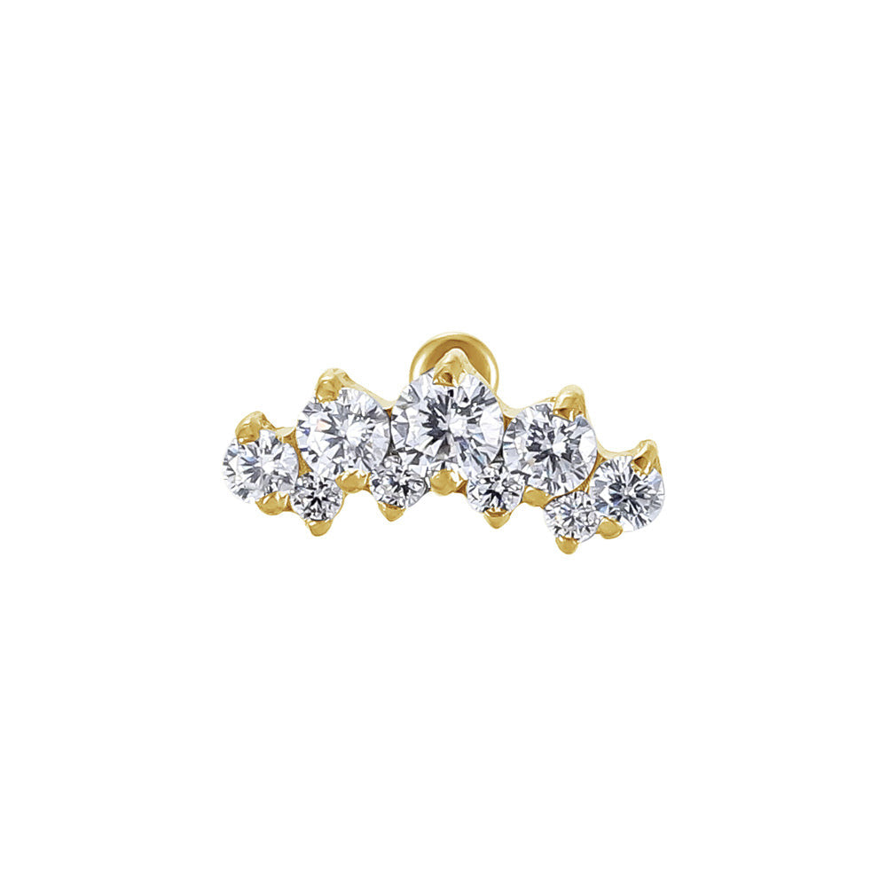 ACLB59 TITANIUM CLIP LABRET FOR UPPER EAR PIERCING AAB CO..