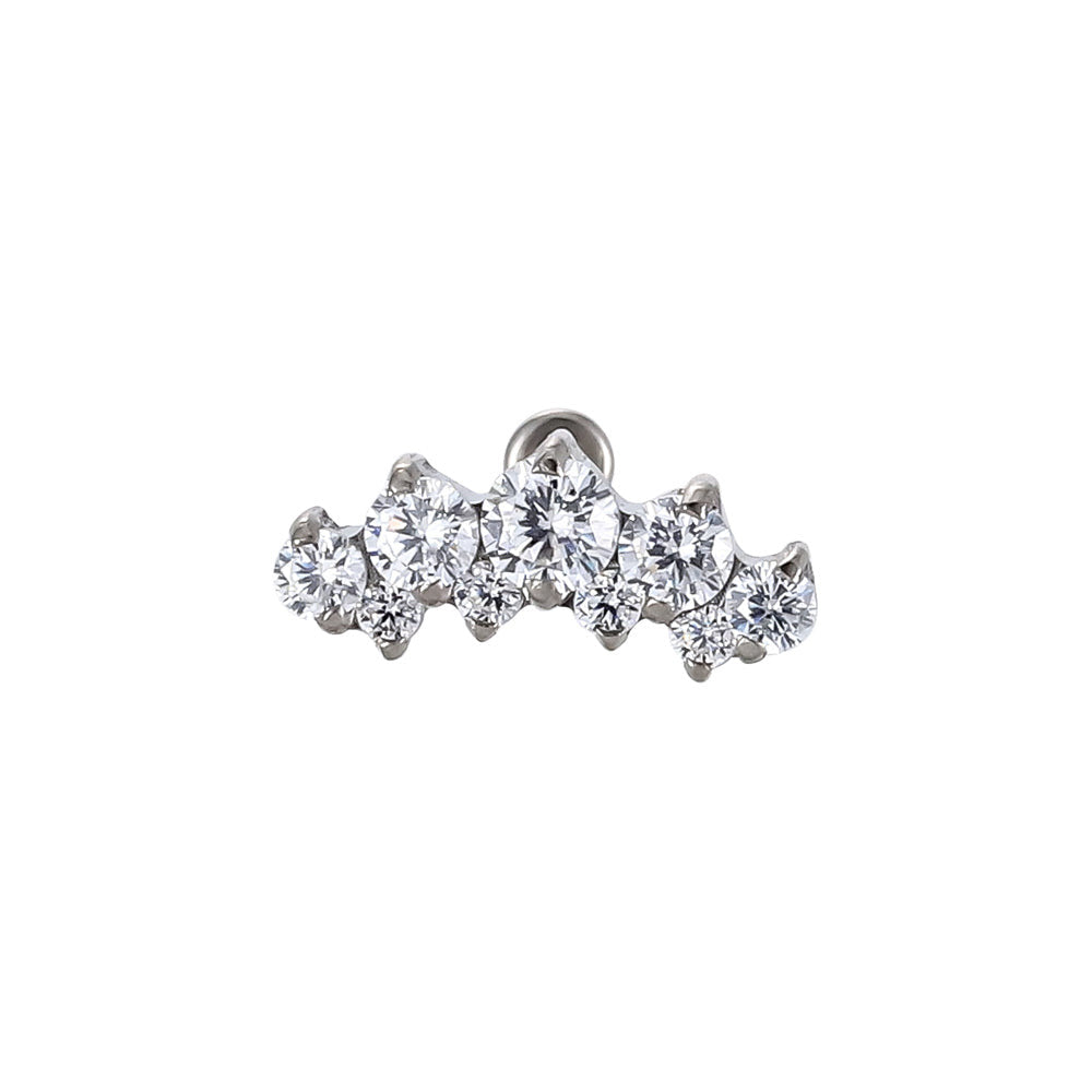 ACLB59 TITANIUM CLIP LABRET FOR UPPER EAR PIERCING AAB CO..