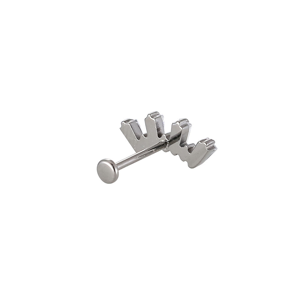 ACLB20 TITANIUM CLIP LABRET FOR UPPER EAR PIERCING AAB CO..