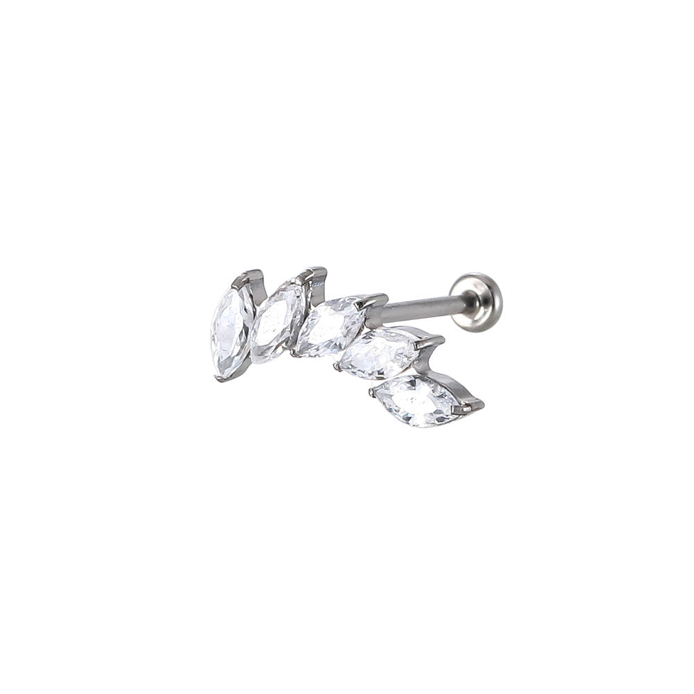 ACLB23 TITANIUM CLIP LABRET FOR UPPER EAR PIERCING AAB CO..