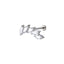 ACLB23 TITANIUM CLIP LABRET FOR UPPER EAR PIERCING AAB CO..