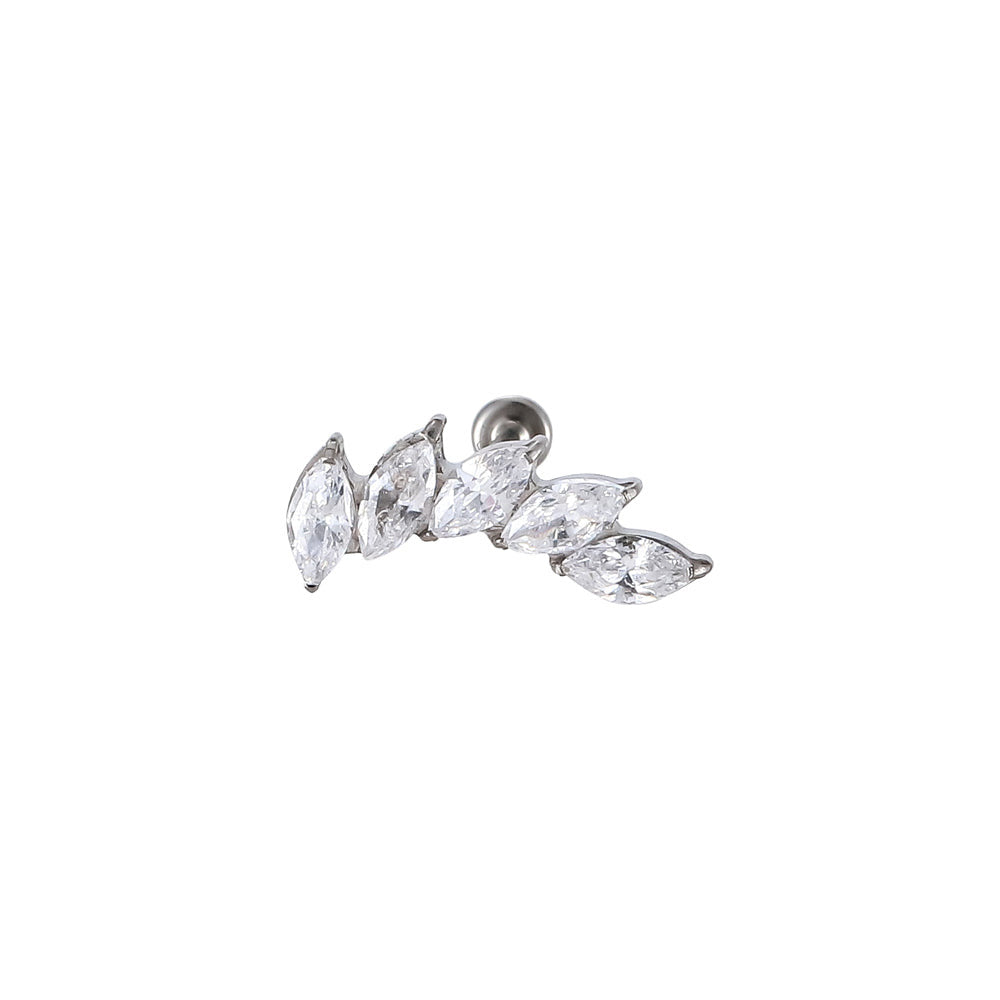 ACLB23 TITANIUM CLIP LABRET FOR UPPER EAR PIERCING AAB CO..