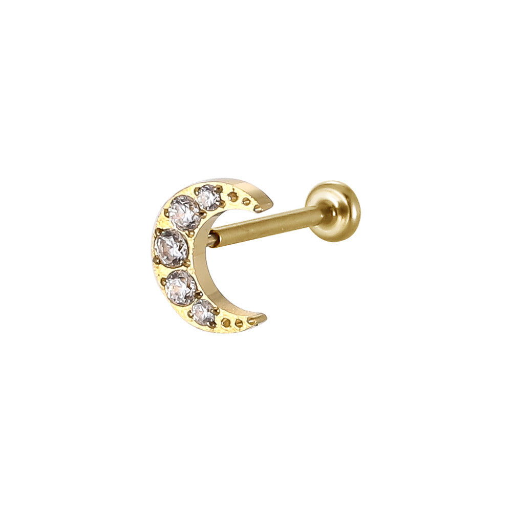 ACLB15 TITANIUM CLIP LABRET FOR UPPER EAR PIERCING AAB CO..