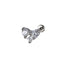 ACLB05 TITANIUM CLIP LABRET FOR UPPER EAR PIERCING AAB CO..