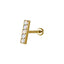 ACLB41 TITANIUM CLIP LABRET FOR UPPER EAR PIERCING AAB CO..