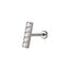 ACLB41 TITANIUM CLIP LABRET FOR UPPER EAR PIERCING AAB CO..
