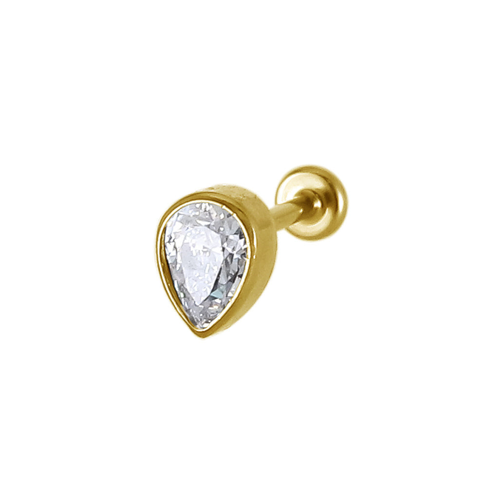 ACLB38 TITANIUM CLIP LABRET FOR UPPER EAR PIERCING AAB CO..