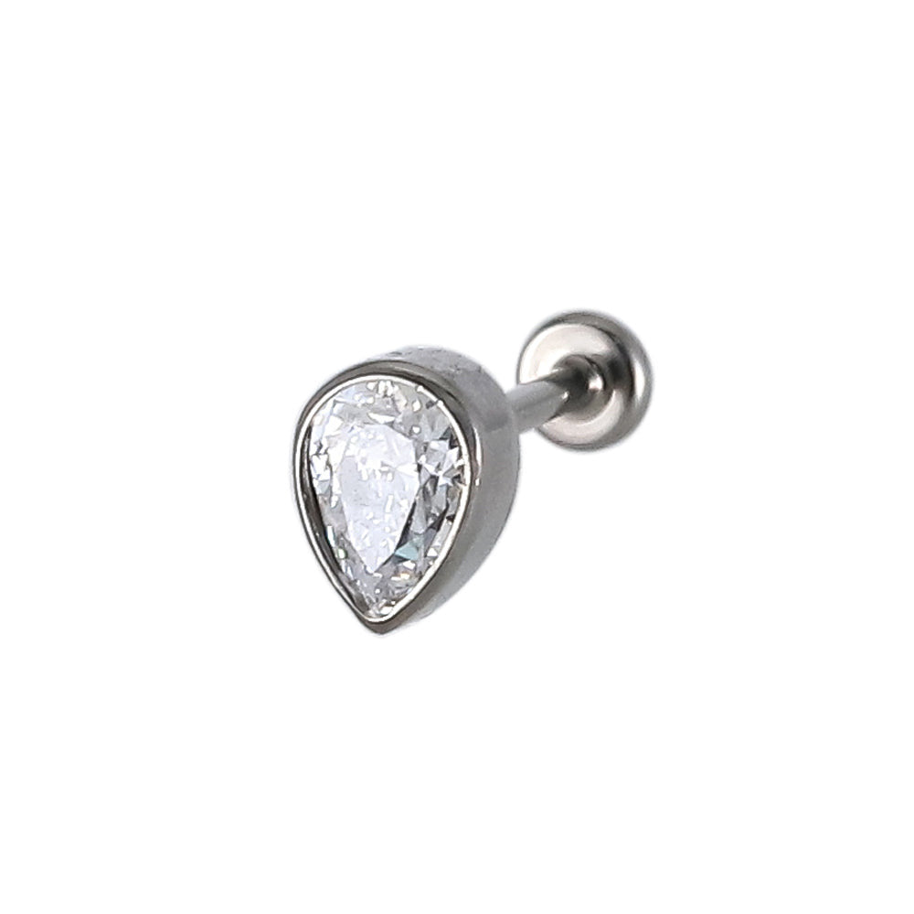 ACLB38 TITANIUM CLIP LABRET FOR UPPER EAR PIERCING AAB CO..